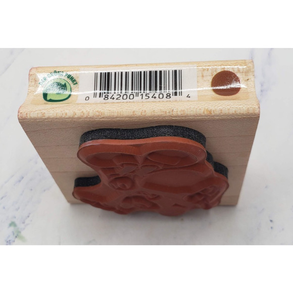 Disney Cartoon Mickey Mouse All Night Media Wood Mounted Rubber Stamp - Picture 2 of 7